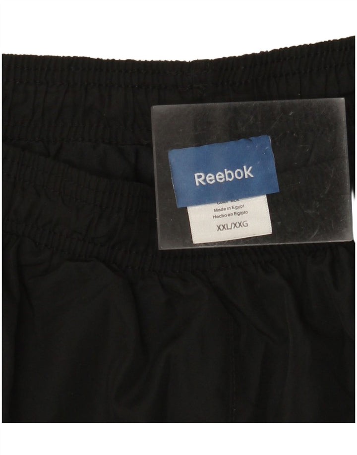 REEBOK Pantaloni da tuta da uomo Joggers 2XL Poliestere color block nero
