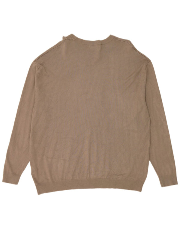 Maglione Zara da uomo girocollo XL in viscosa grigia