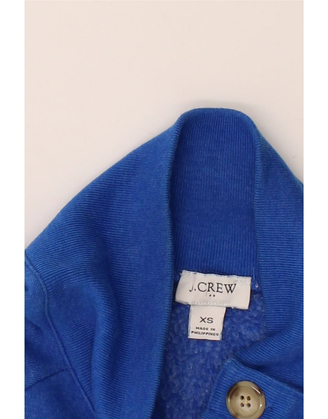 J. CREW Womens Oversized Longline Sweatshirt Jumper UK 6 XS Blue Vintage J. Crew and Second-Hand J. Crew from Messina Hembry 