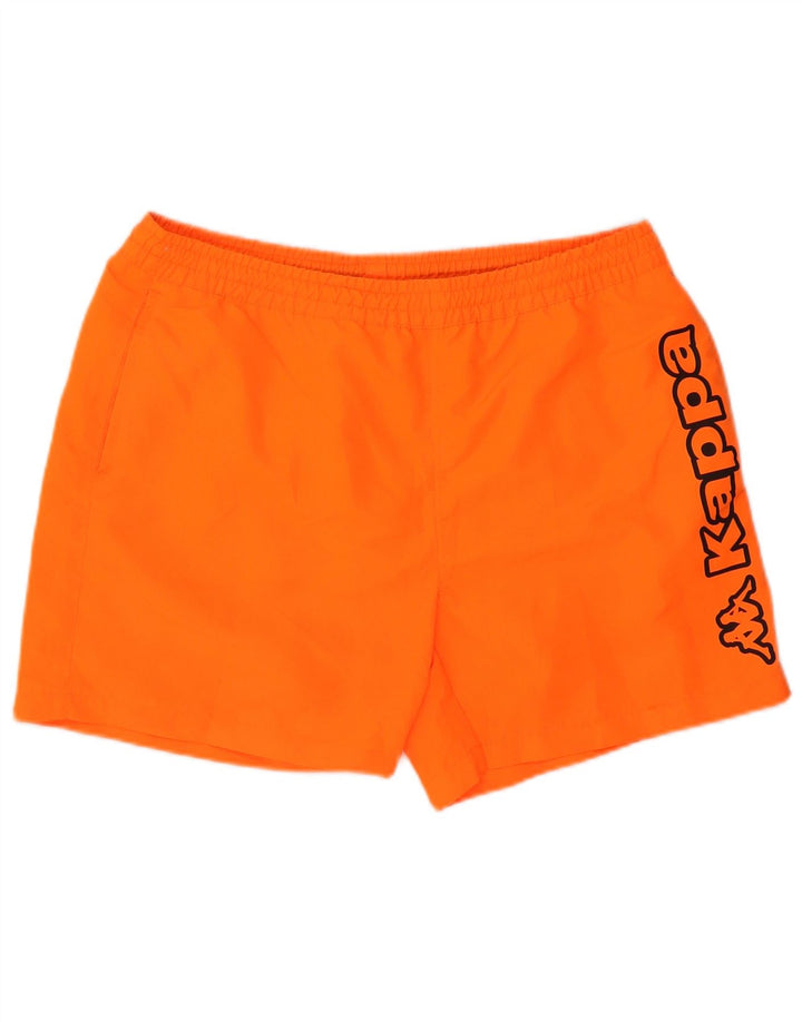 Pantaloncini da bagno grafici da uomo Kappa XL arancione poliestere