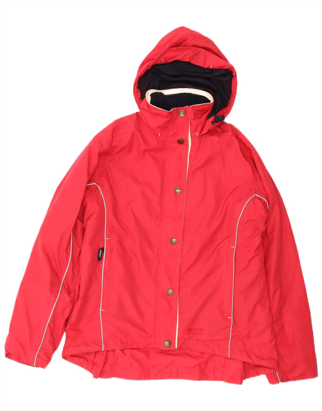 Giacca a vento oversize con cappuccio da donna Musto UK 10 Small Poliestere rosso