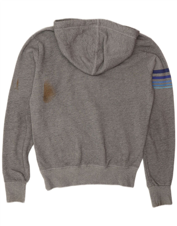 Maglione con cappuccio grafico da uomo Superdry in cotone grigio medio