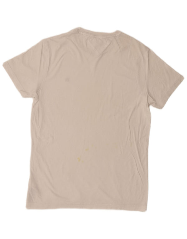 T-shirt da uomo Tommy Hilfiger Top in cotone bianco medio