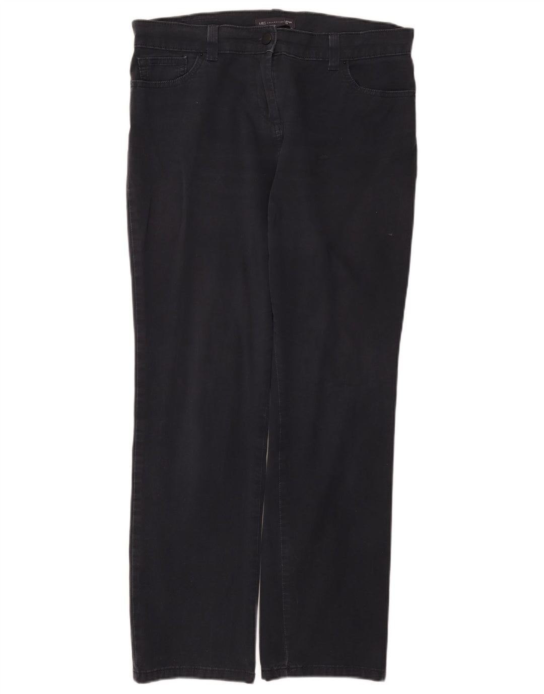Pantaloni casual da donna Marks & Spencer UK 14 medi W34 L29 Blu navy