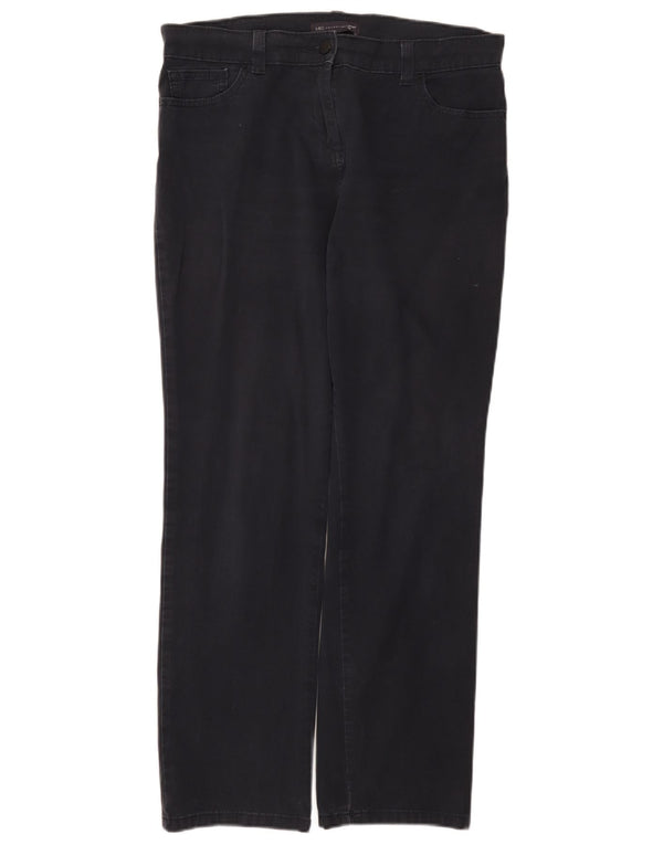 Pantaloni casual da donna Marks & Spencer UK 14 medi W34 L29 Blu navy