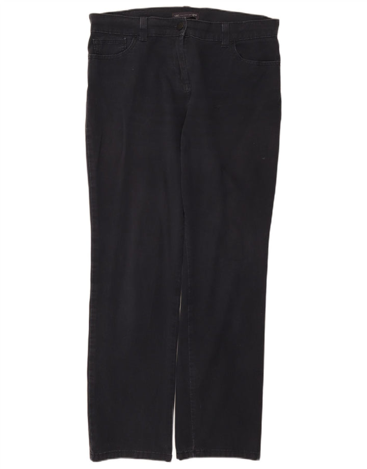 Pantaloni casual da donna Marks & Spencer UK 14 medi W34 L29 Blu navy