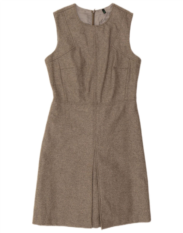 Abito a trapezio senza maniche da donna Benetton UK 10 Small Grigio Lana