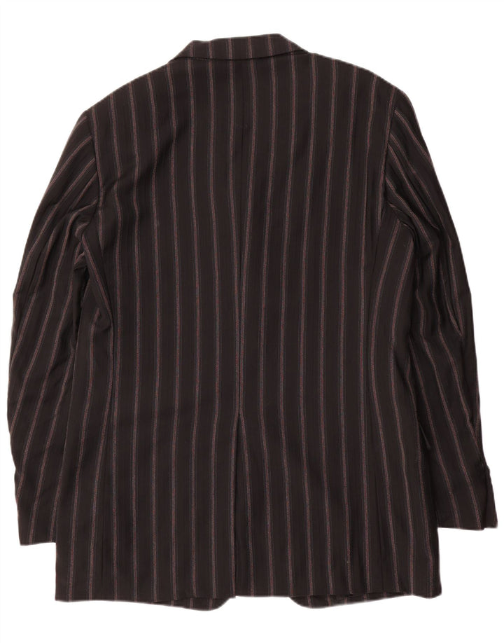 PAL ZILERI Abito da Uomo 3 Bottoni 2 Pezzi IT 50 Large W34 L33 Nero a Righe