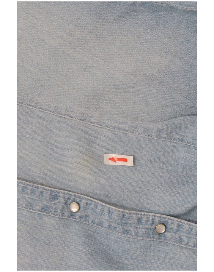 Camicia in denim da donna Puma UK 12 cotone blu medio
