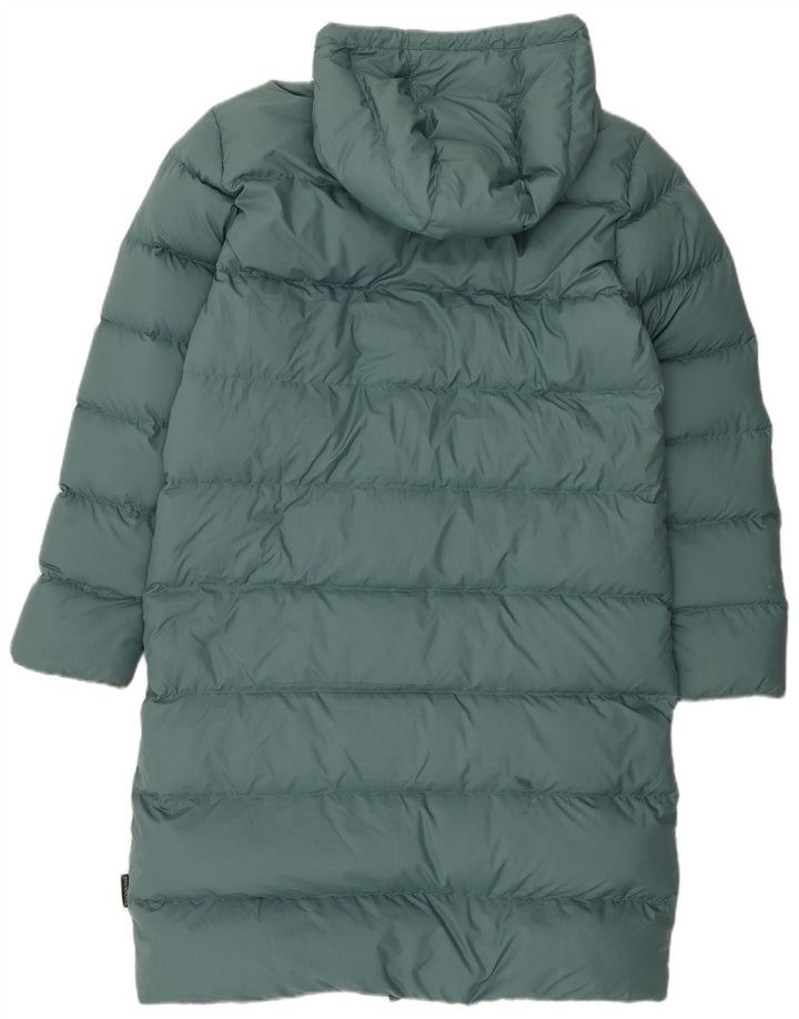 Cappotto imbottito oversize con cappuccio da donna Jack Wolfskin UK 10/12 Verde medio