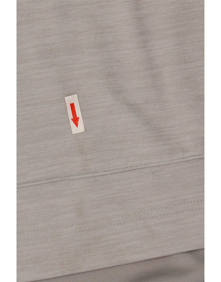 Felpa con cappuccio grafica Nike Dri Fit da donna UK 14 Poliestere grigio medio