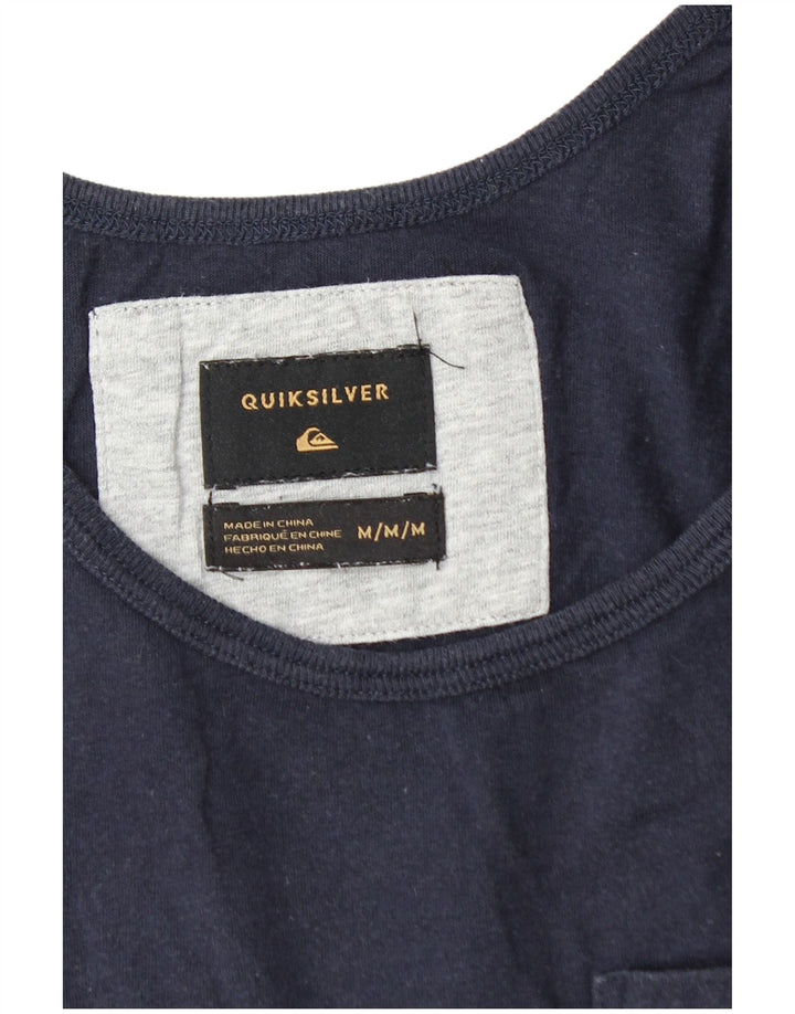 Canotta da uomo QUIKSILVER in cotone a righe medie blu navy