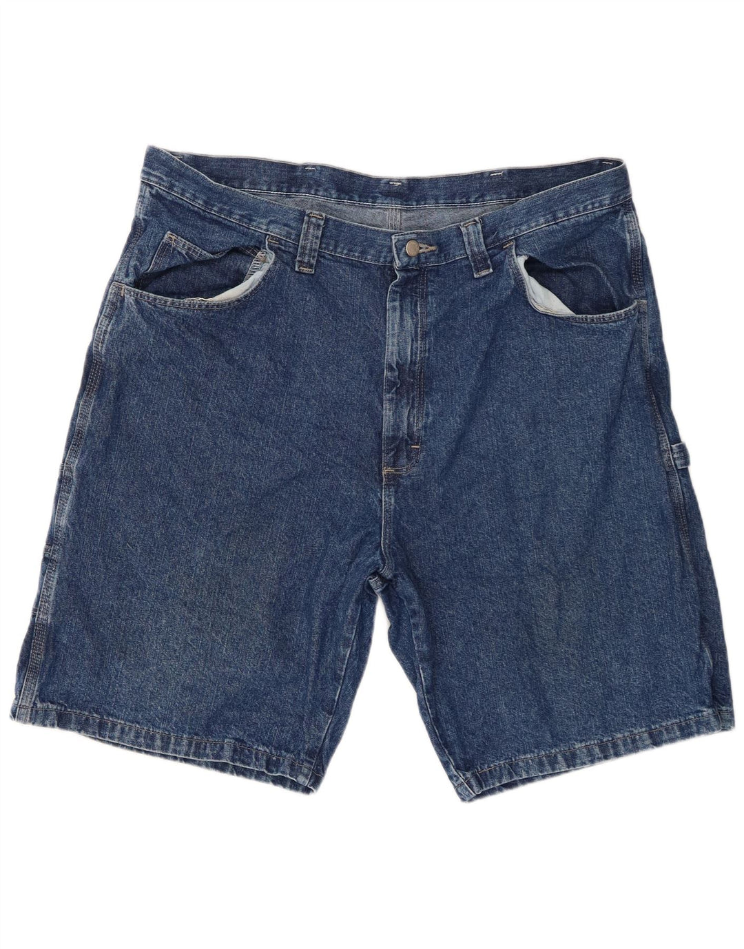 Pantaloncini di jeans cargo da uomo Wrangler W38 XL cotone blu