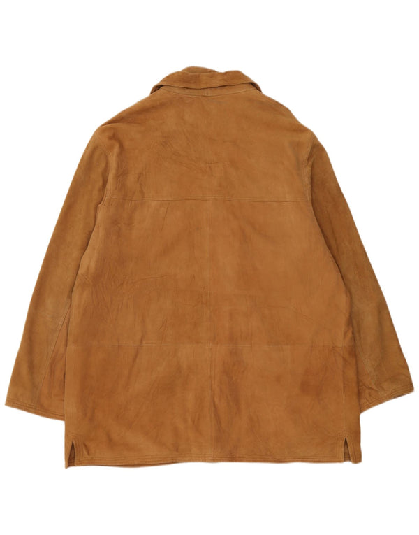 Cappotto Uomo Conbipel Free Heron Scamosciato IT 58 2XL Pelle Beige