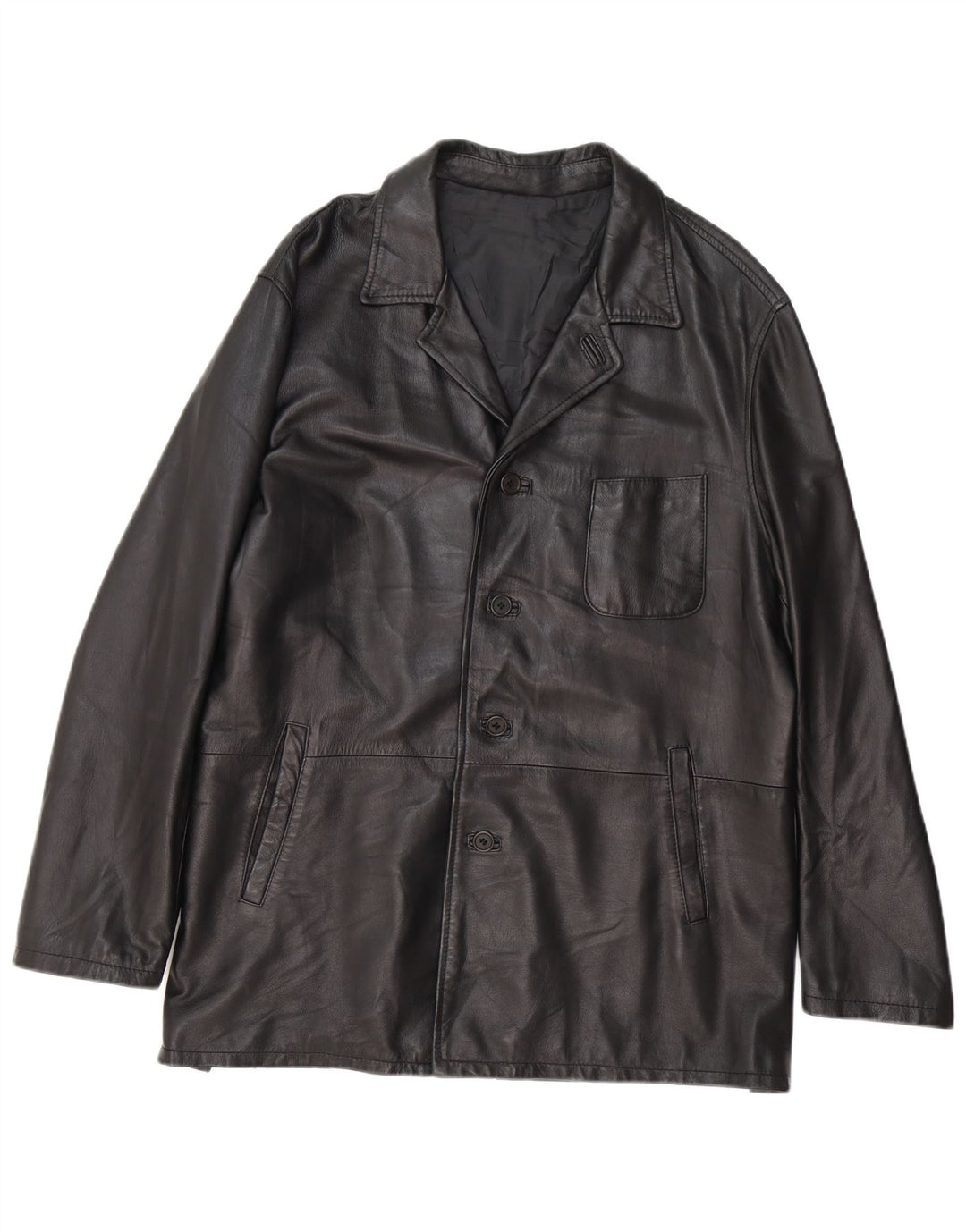 Giacca Pelle Uomo Conbipel IT 52 Large Pelle Nera