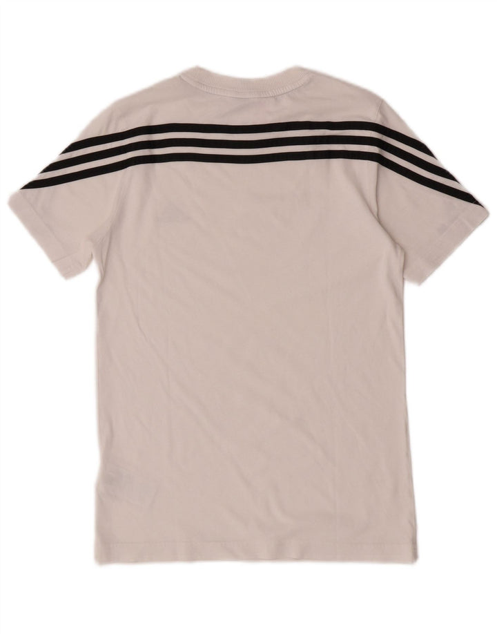 T-shirt Adidas da ragazzo Top 11-12 anni in cotone bianco