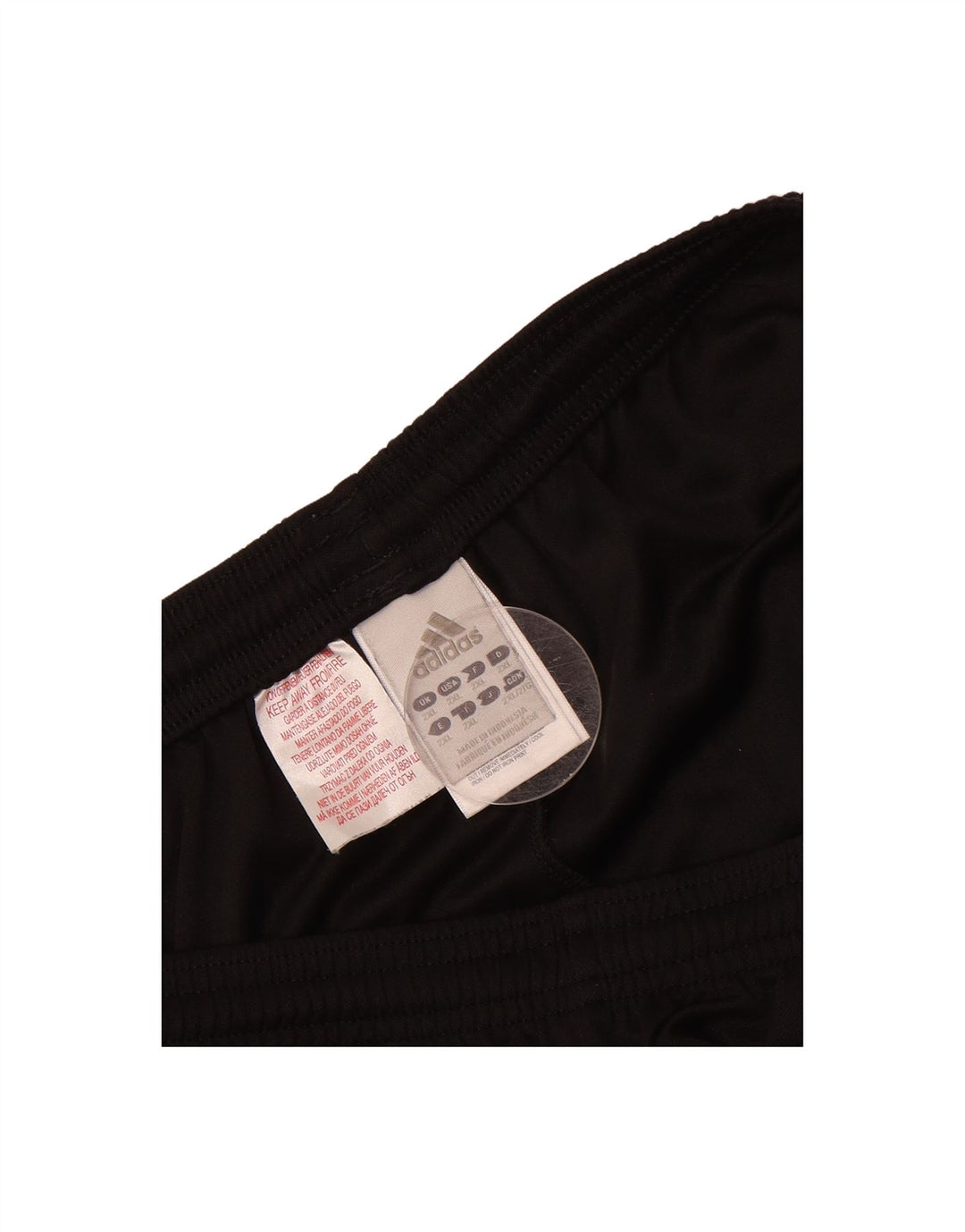 ADIDAS Boys Climalite Sport Shorts 13-14 Years 2XL Black Polyester