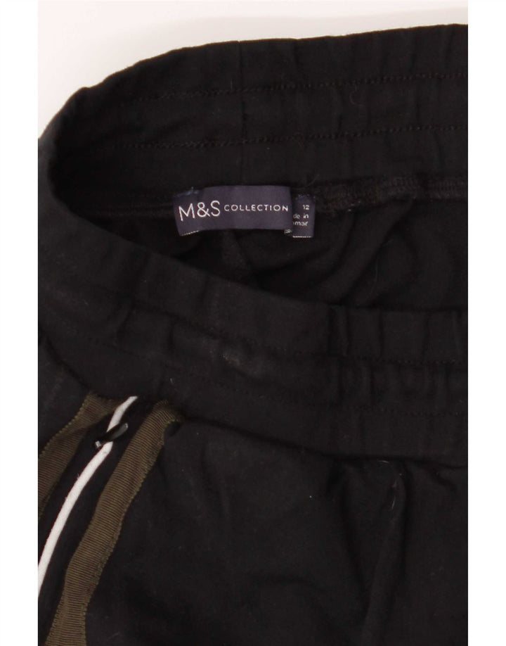 Pantaloni da tuta da donna Marks & Spencer UK 12 Medium Black Colourblock