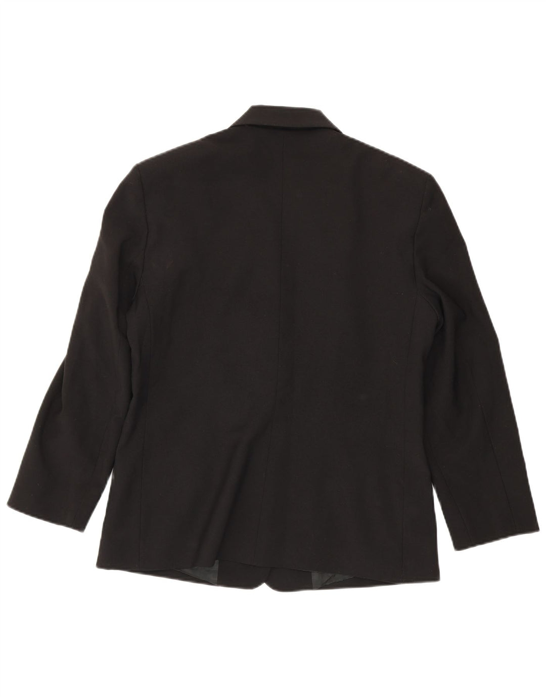 Giacca Blazer a 3 Bottoni da Donna Benetton IT 46 Large Nero Poliestere