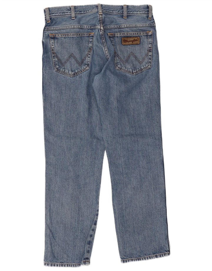 Jeans dritti da uomo Wrangler Texas W34 L30 cotone blu