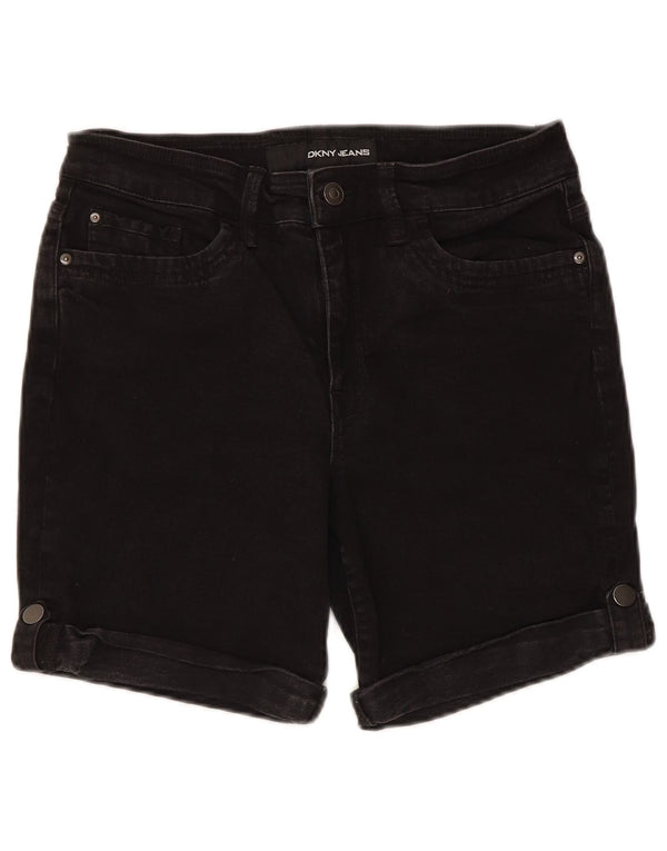Pantaloncini di jeans da donna Dkny US 12 Large W30 cotone nero