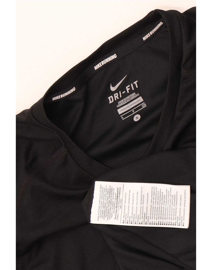 T-shirt Nike Dri Fit da uomo, piccola, in poliestere nero