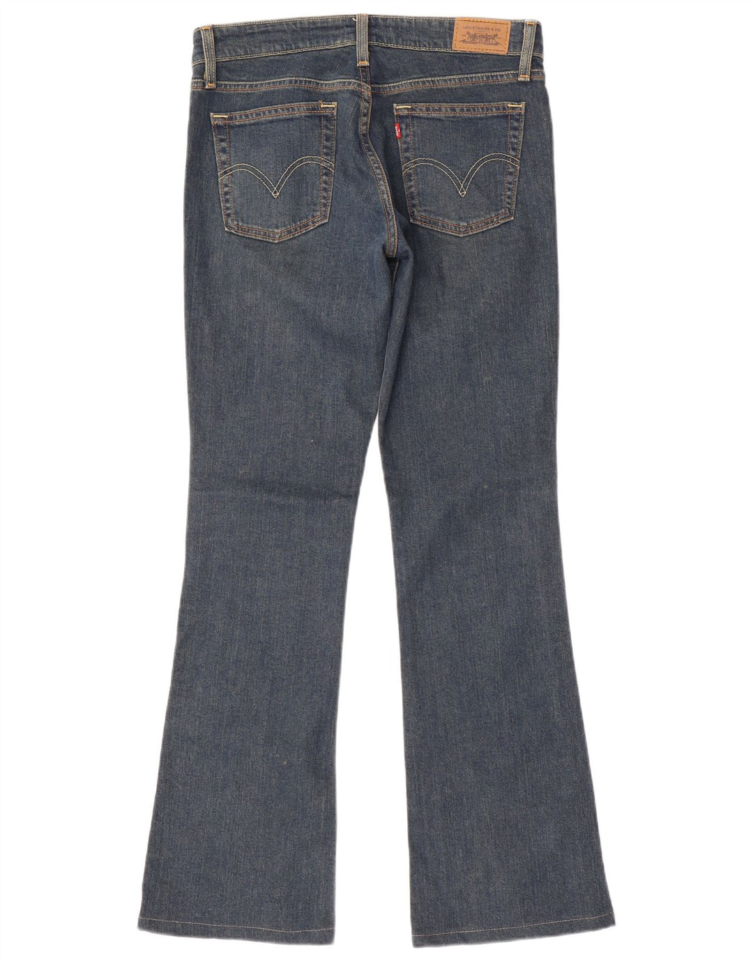 Levi's Donna 518 Jeans Bootcut Super Low US 7 Medio W30 L32 Cotone Blu