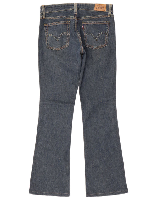 Levi's Donna 518 Jeans Bootcut Super Low US 7 Medio W30 L32 Cotone Blu