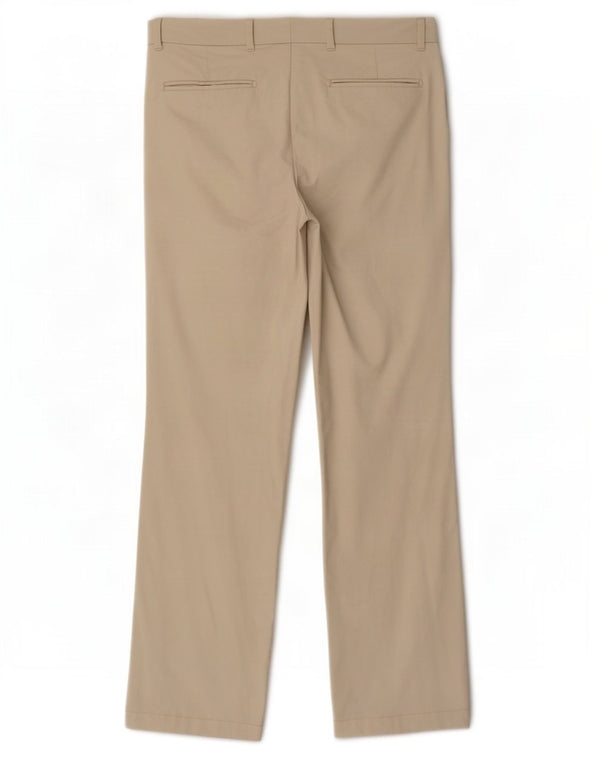 Pantaloni chino dritti da uomo Zara EU 42 Large W32 L30 Beige
