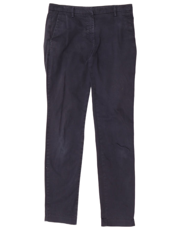 Pantaloni chino slim a vita bassa da donna Gant UK 10 Small W30 L32 Blu Navy