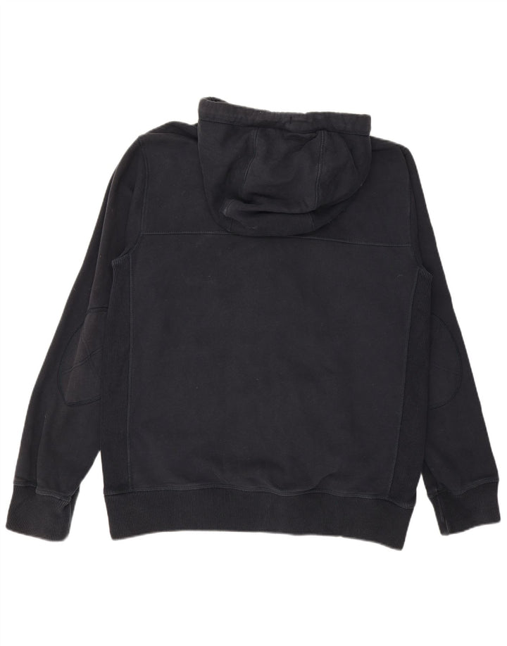 FAT FACE Maglione con cappuccio e zip da uomo di grandi dimensioni in cotone blu navy