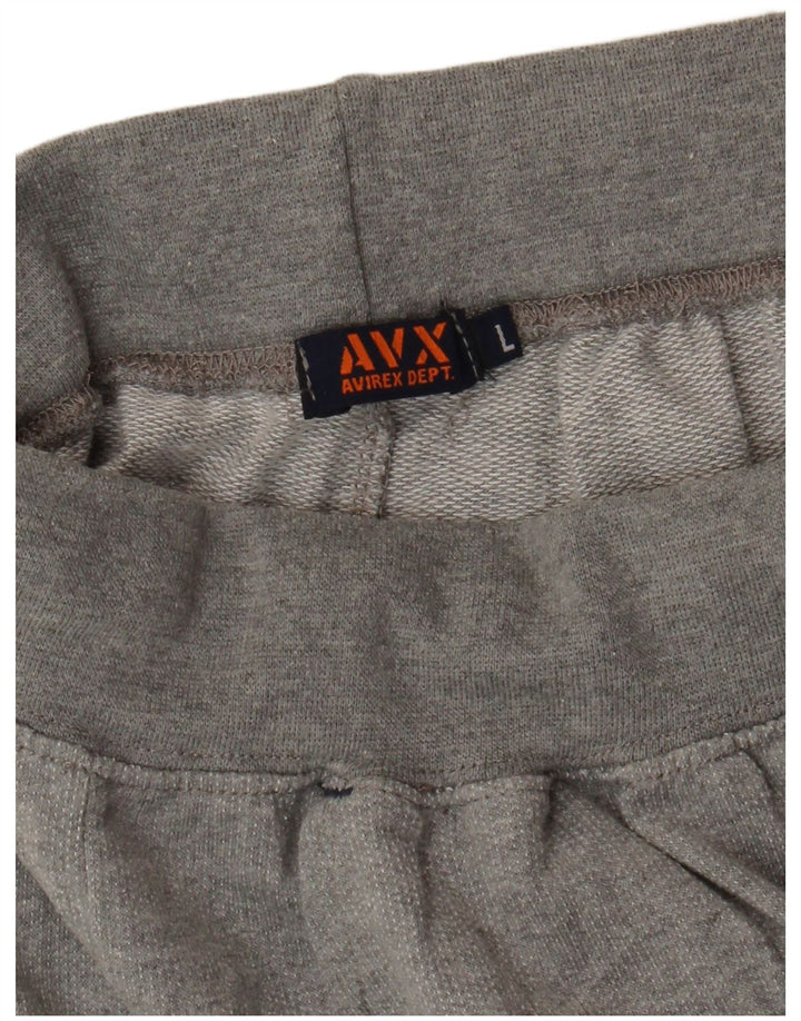 Pantaloni da tuta grafici da uomo AVIREX Joggers grandi grigi