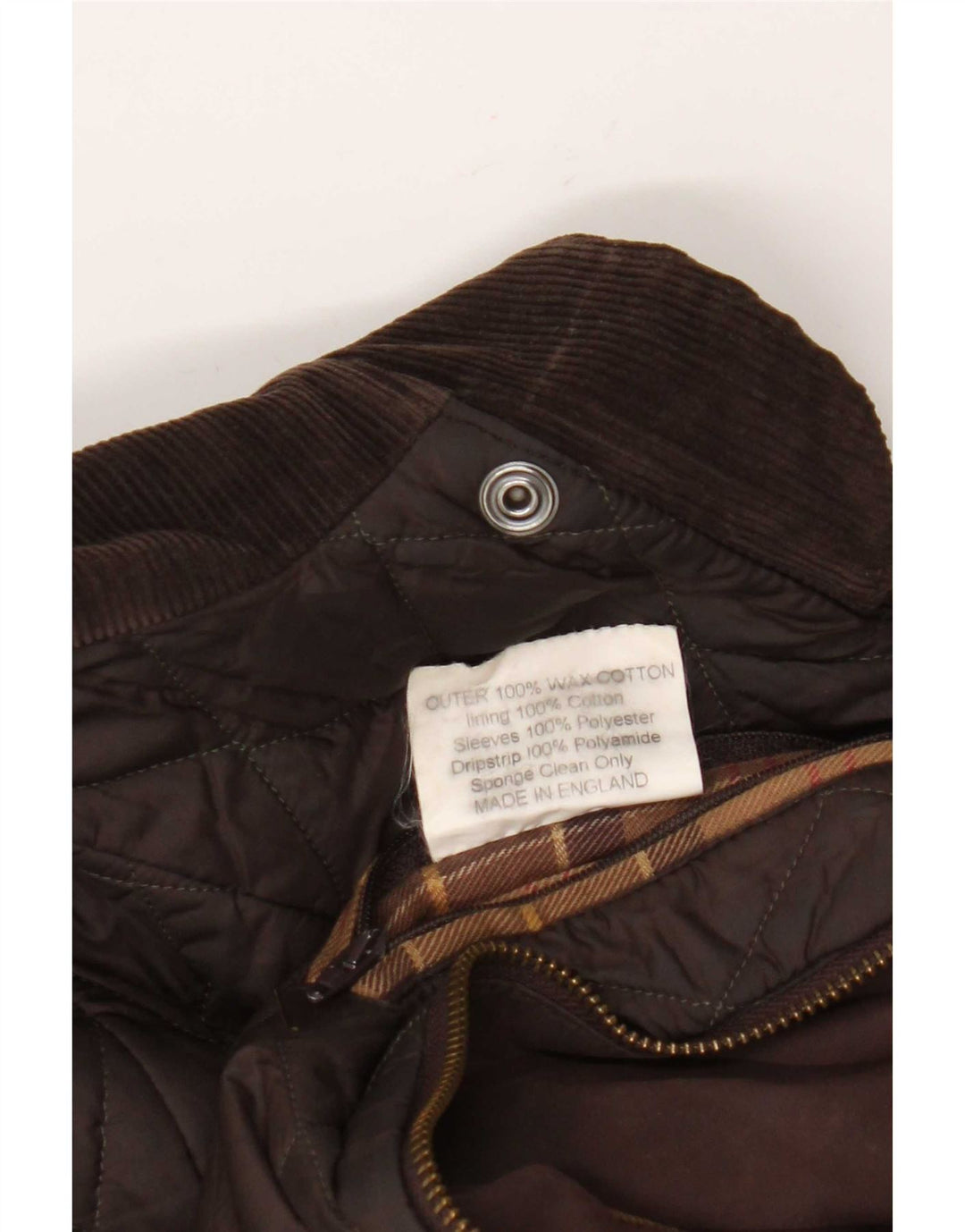 Giacca da donna in cotone cerato Barbour UK 8 piccola marrone