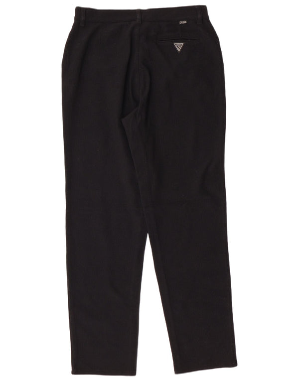 Pantaloni GUESS Uomo Dritti in Velluto a Coste W33 L30 Nero Poliammide