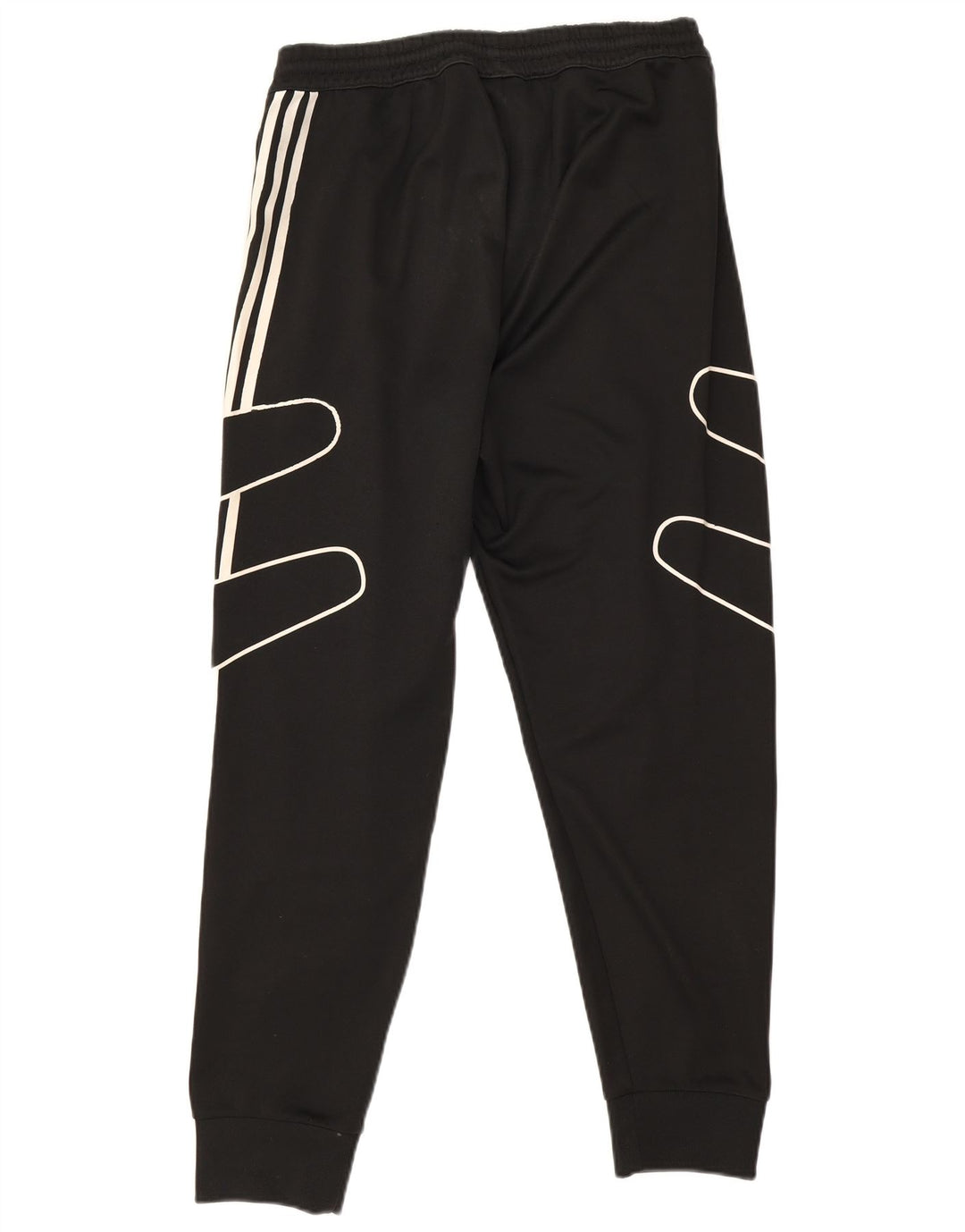 Pantaloni da tuta grafica da uomo Adidas Joggers medio poliestere nero