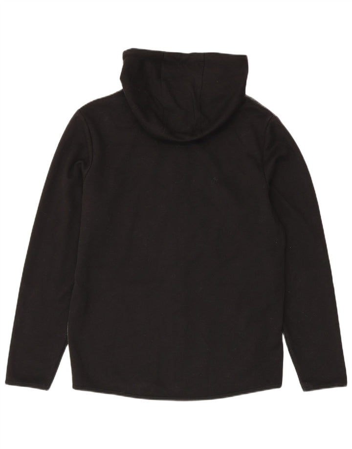 Maglione con cappuccio e zip da uomo Jack & Jones, poliestere color block medio nero