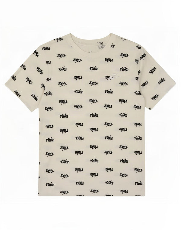 T-shirt grafica da uomo Nike Top Small in cotone bianco sporco