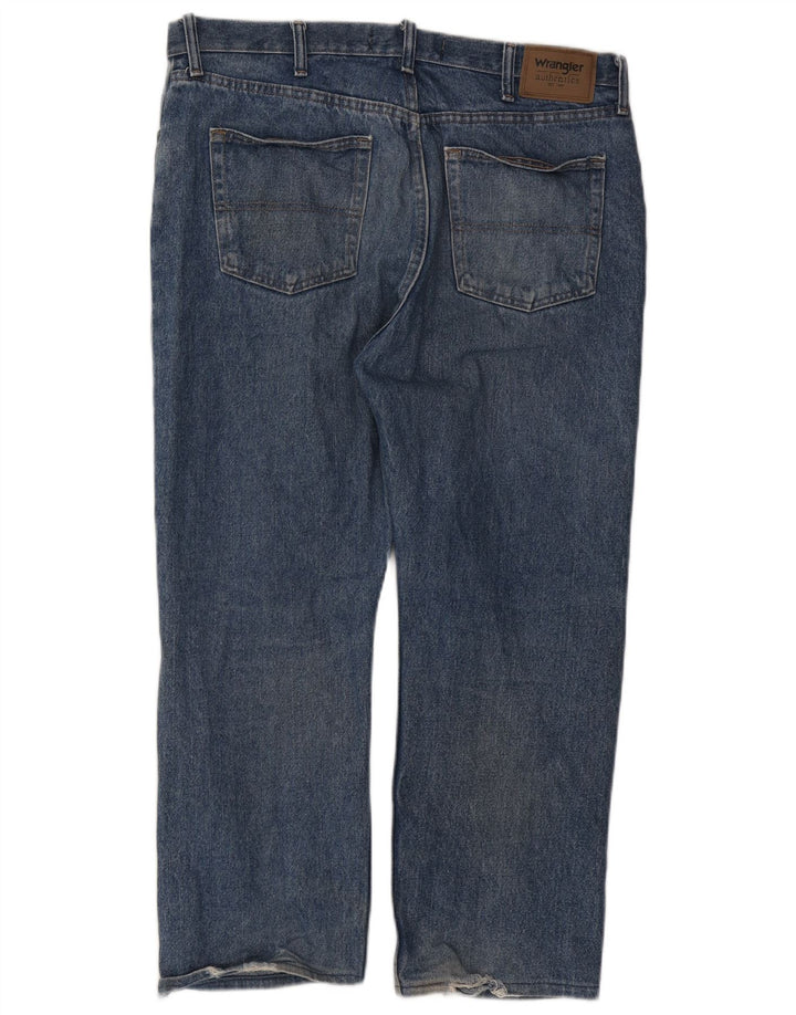 Jeans dritti da uomo Wrangler W38 L26 cotone blu