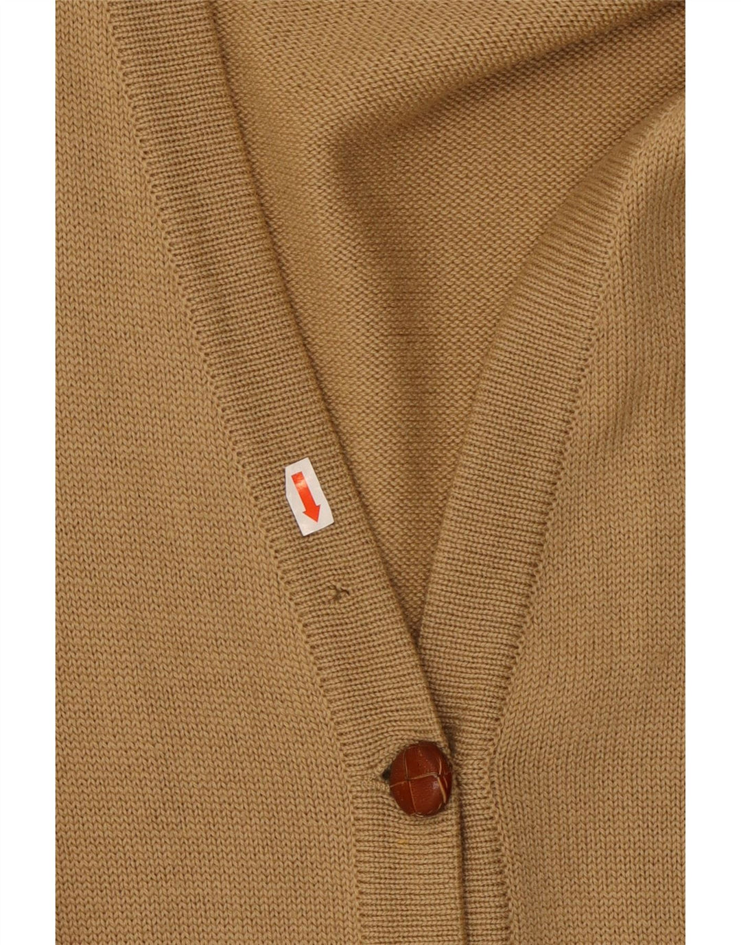 LUISA SPAGNOLI Maglione cardigan da donna UK 14 Large Beige Lana