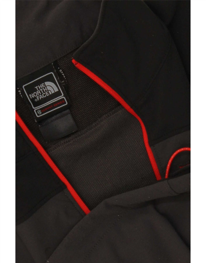 The North Face Uomo Pullover con zip sul collo Tuta da ginnastica Top Small Grigio Colourblock