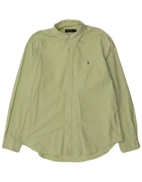 POLO RALPH LAUREN Camicia Uomo XL Cotone Verde