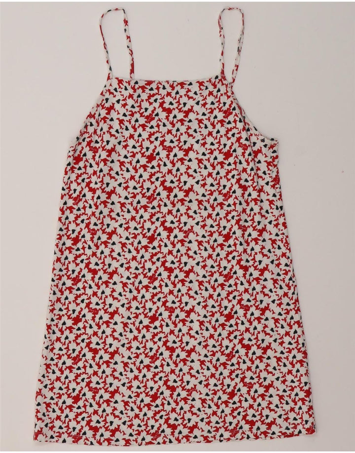 TOMMY HILFIGER Camicetta da donna con motivo astratto Top UK 12 Rosso medio