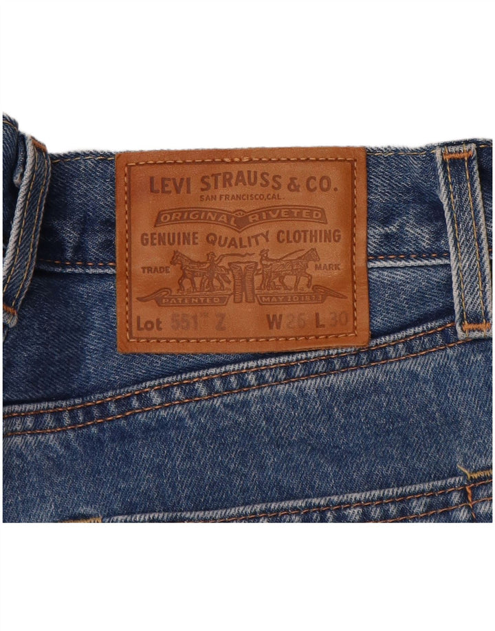 Jeans dritti Levi's 551 da donna W26 L30 cotone blu