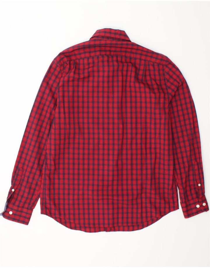 NAUTICA Mens Flannel Shirt Medium Red Check Cotton Vintage Nautica and Second-Hand Nautica from Messina Hembry 