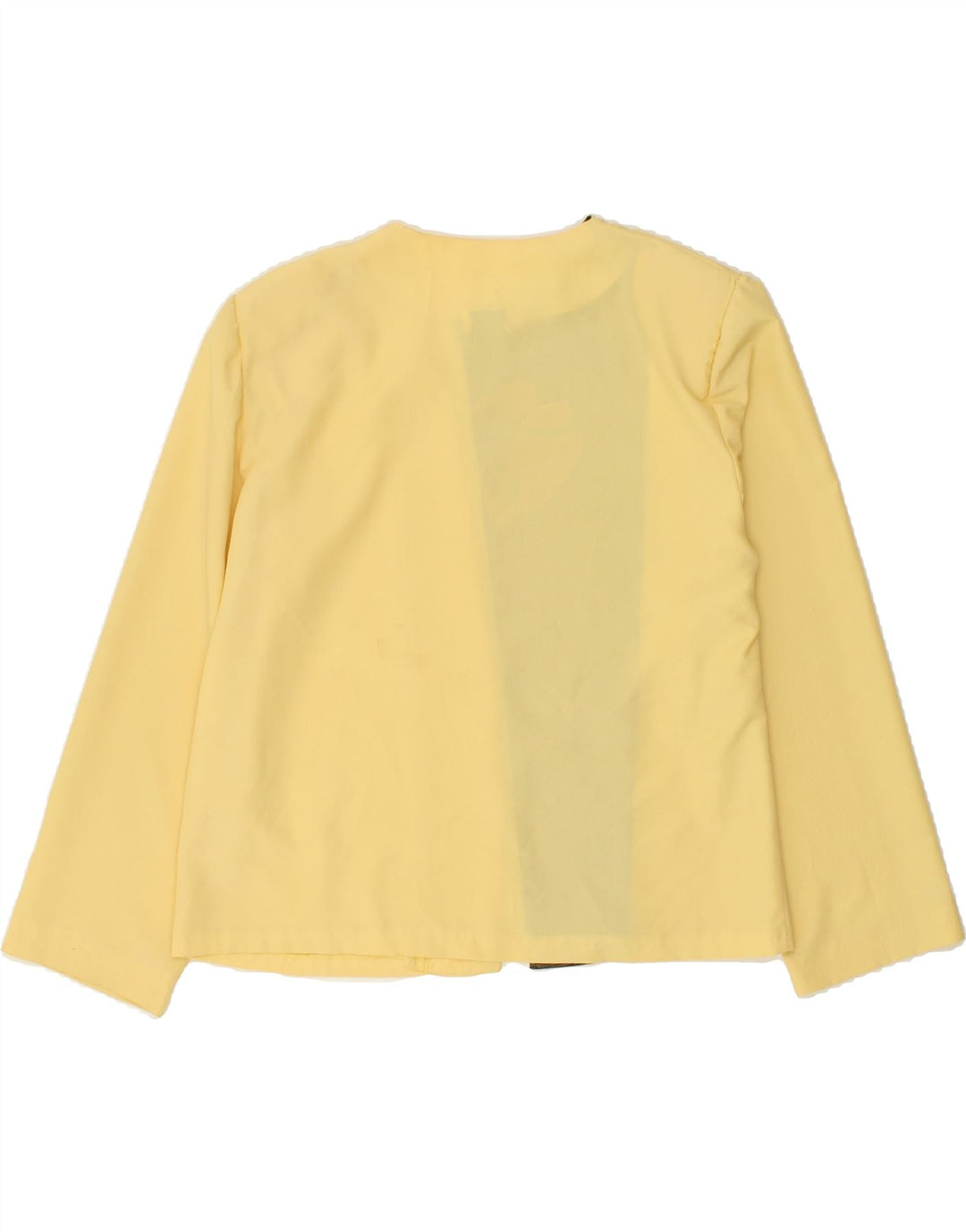 VINTAGE Womens Open Blazer Jacket IT 48 XL Yellow Vintage Vintage and Second-Hand Vintage from Messina Hembry 
