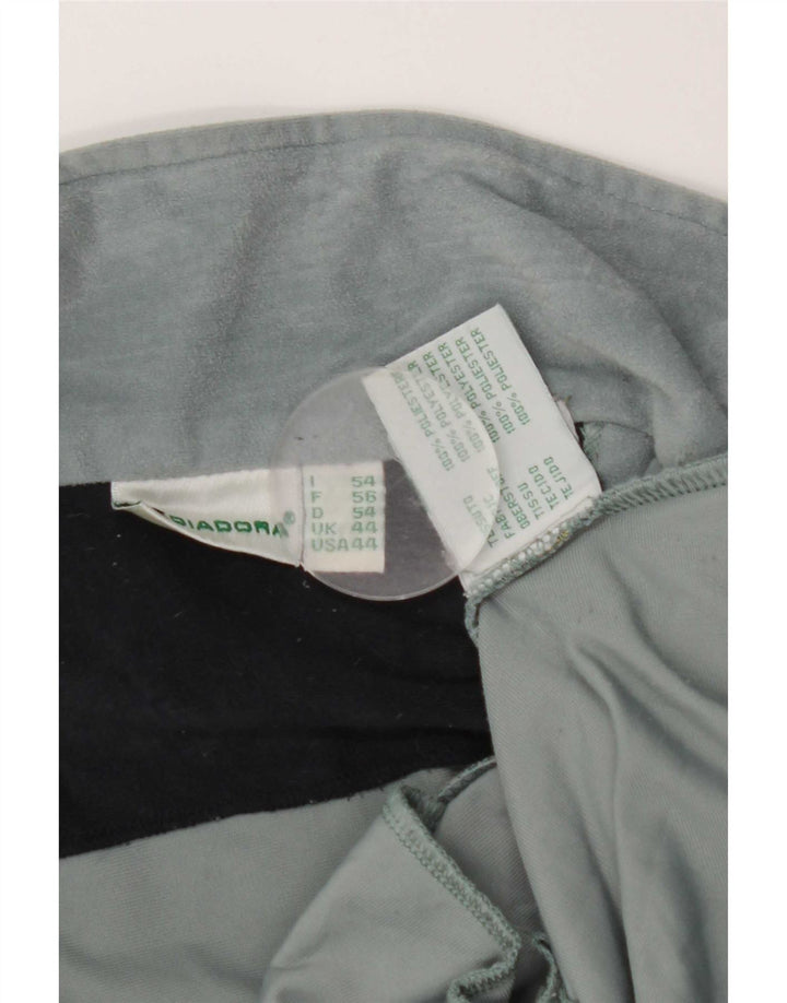 Giacca da ginnastica da uomo in velluto Diadora UK 44 2XL poliestere blu