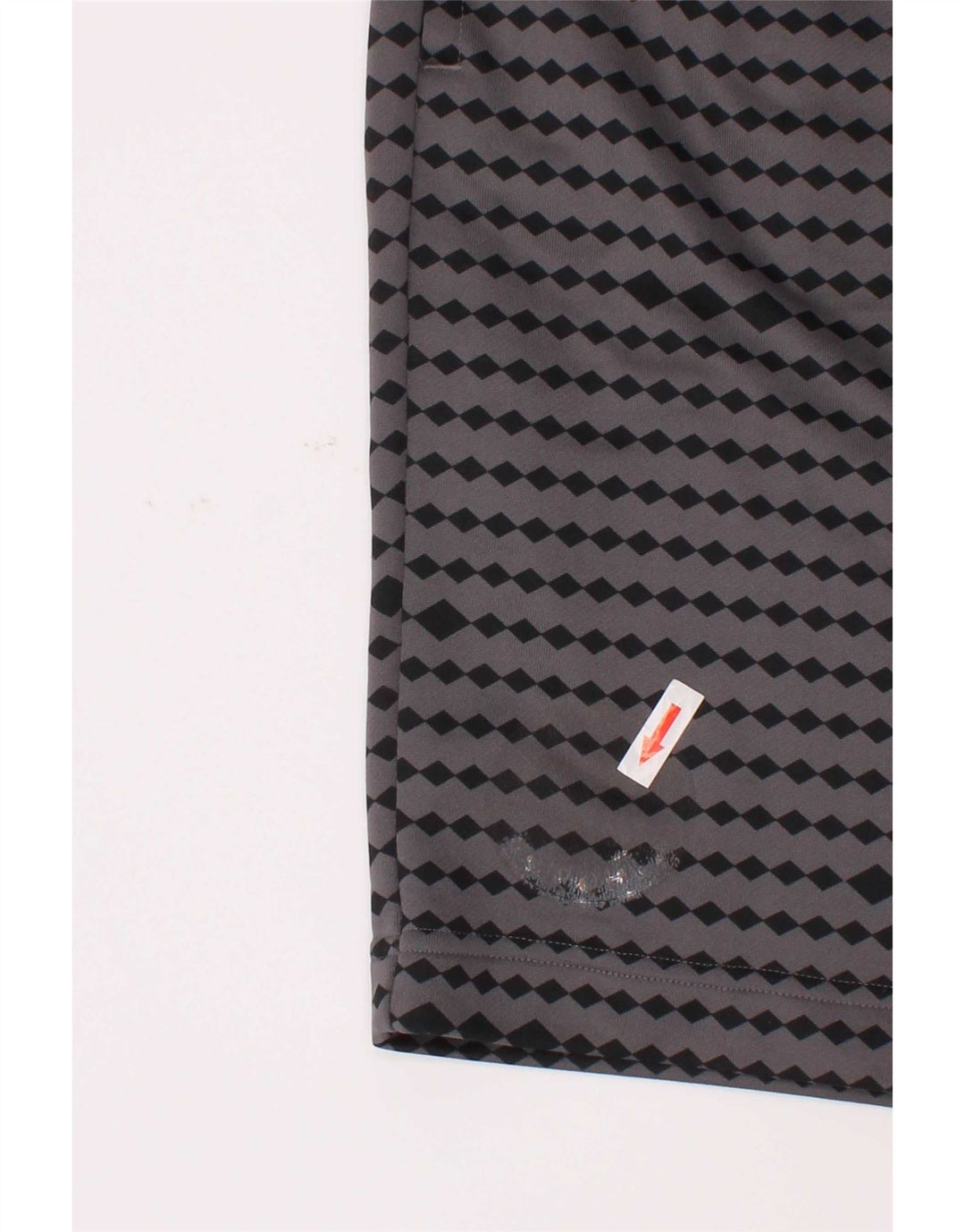 Pantaloncini sportivi Adidas da ragazzo 13-14 anni in poliestere geometrico grigio