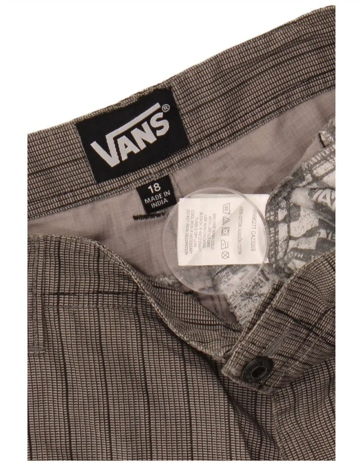 Pantaloncini chino da bambino VANS 14-15 anni XL W30 cotone gessato grigio