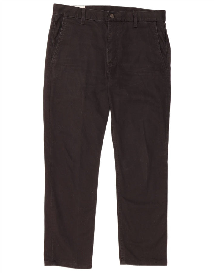 Pantaloni chino dritti da uomo Levi's W32 L27 cotone nero