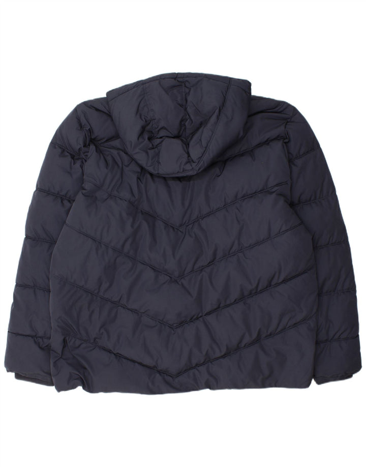 JOULES Giacca imbottita con cappuccio da uomo UK 44 2XL Poliestere blu navy